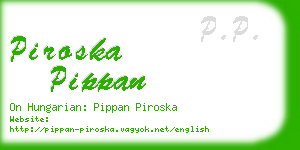 piroska pippan business card